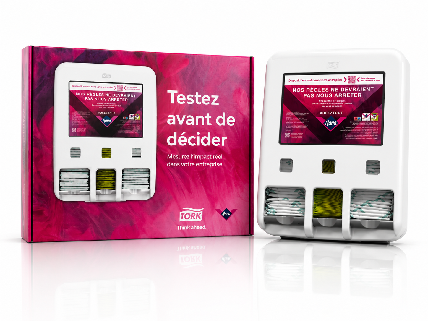 Tork x Nana — Les protections périodiques au travail — projet Clan Sauvage